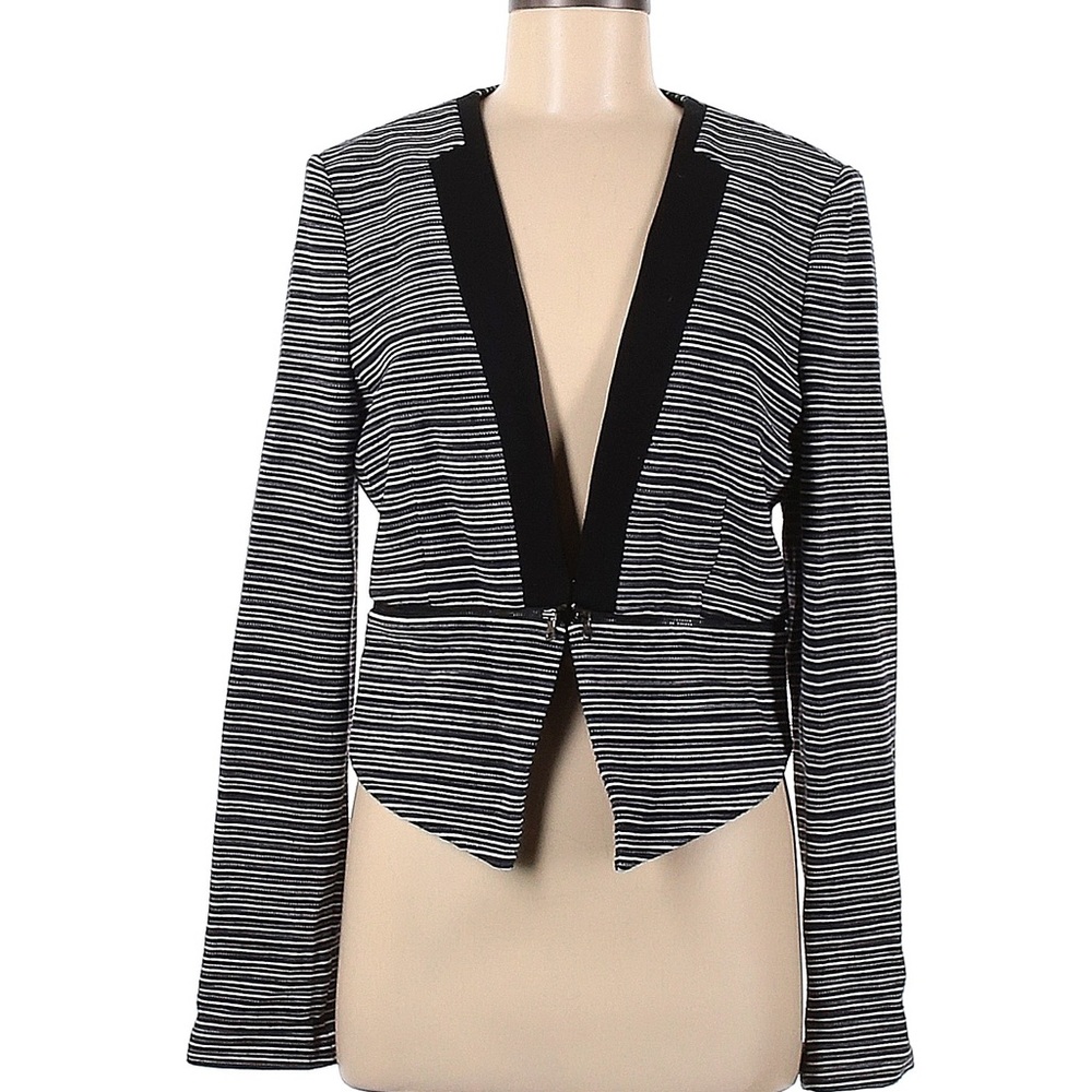 BCBGMaxAzria Fitted Striped Blazer